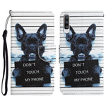 Custodia per telefono in pelle con disegno colorato, For Samsung Galaxy A50