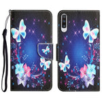 Custodia per telefono in pelle con disegno colorato, For Samsung Galaxy A50