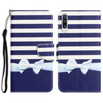 Custodia per telefono in pelle con disegno colorato, For Samsung Galaxy A50