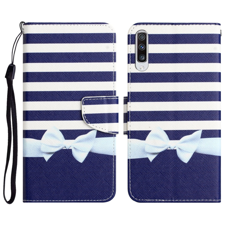 Custodia per telefono in pelle con disegno colorato, For Samsung Galaxy A50