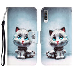 Custodia per telefono in pelle con disegno colorato, For Samsung Galaxy A70