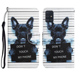 Custodia per telefono in pelle con disegno colorato, For Samsung Galaxy A71
