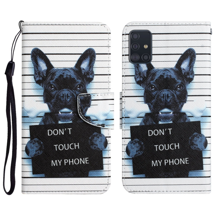 Custodia per telefono in pelle con disegno colorato, For Samsung Galaxy A71