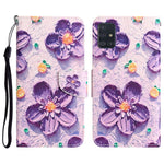 Custodia per telefono in pelle con disegno colorato, For Samsung Galaxy A71