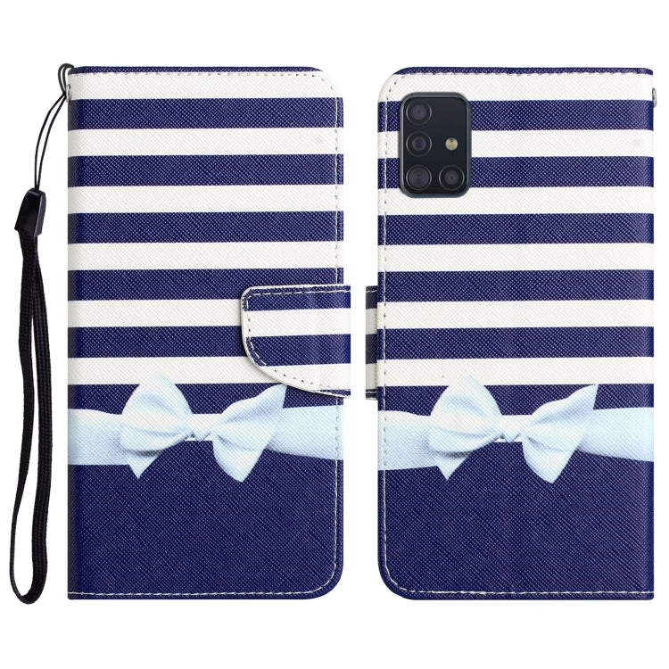 Custodia per telefono in pelle con disegno colorato, For Samsung Galaxy A71