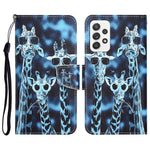 Custodia per telefono in pelle con disegno colorato, For Samsung Galaxy A72 5G / 4G