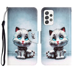 Custodia per telefono in pelle con disegno colorato, For Samsung Galaxy A72 5G / 4G