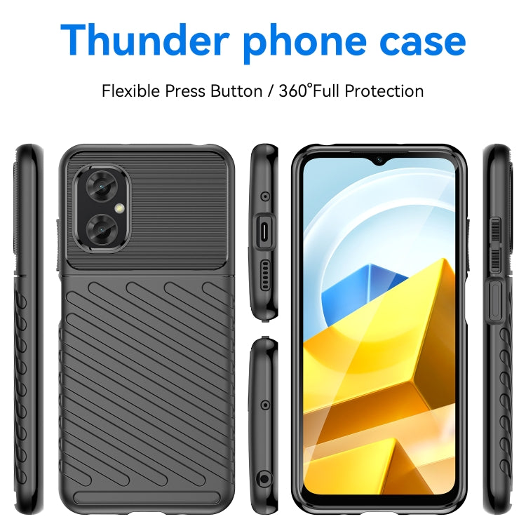 Custodia protettiva morbida per telefono Thunderbolt antiurto in TPU, For Xiaomi Poco M4 5G Global, For Xiaomi Poco M5 4G