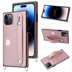 Custodia per telefono protettiva antiurto con cordino a tracolla, For iPhone 14 Pro Max, For iPhone 14 Pro, For iPhone 14 Plus, For iPhone 14
