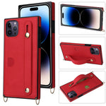 Custodia per telefono protettiva antiurto con cordino a tracolla, For iPhone 14 Pro Max, For iPhone 14 Pro, For iPhone 14 Plus, For iPhone 14