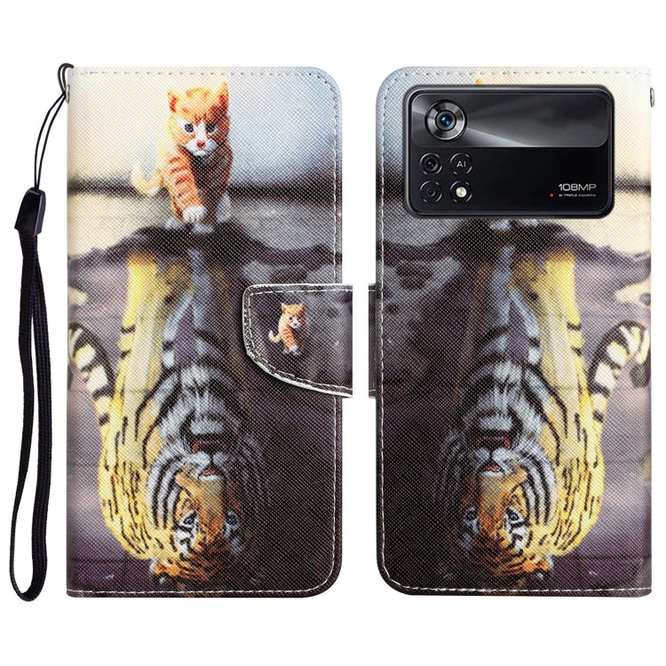Custodia per telefono in pelle con disegno colorato, For Xiaomi Poco X4 Pro 5G