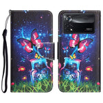 Custodia per telefono in pelle con disegno colorato, For Xiaomi Poco X4 Pro 5G
