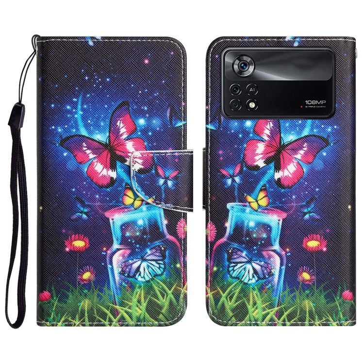 Custodia per telefono in pelle con disegno colorato, For Xiaomi Poco X4 Pro 5G