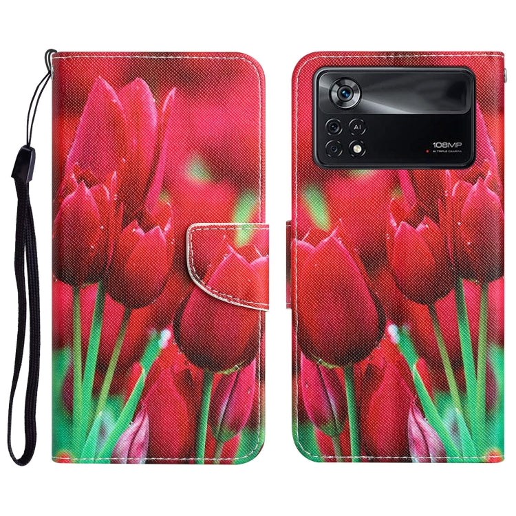 Custodia per telefono in pelle con disegno colorato, For Xiaomi Poco X4 Pro 5G