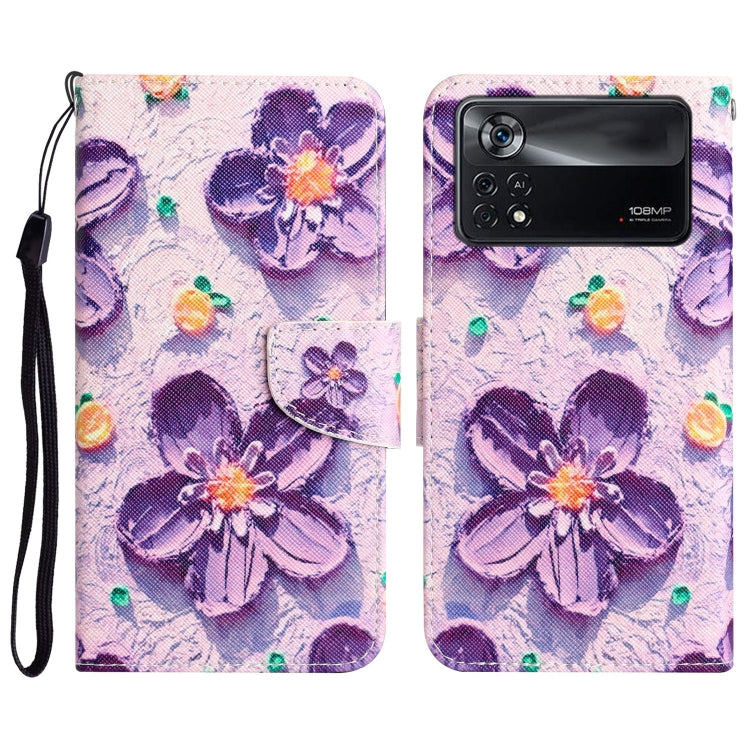 Custodia per telefono in pelle con disegno colorato, For Xiaomi Poco X4 Pro 5G