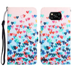 Custodia per telefono in pelle con disegno colorato, For Xiaomi Poco X3 NFC
