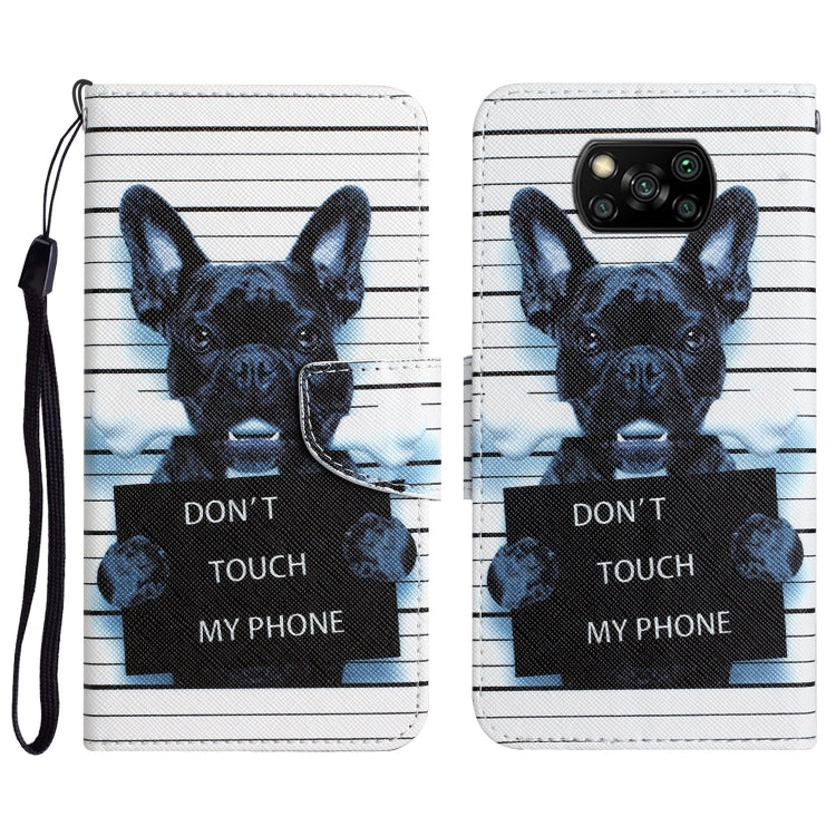 Custodia per telefono in pelle con disegno colorato, For Xiaomi Poco X3 NFC