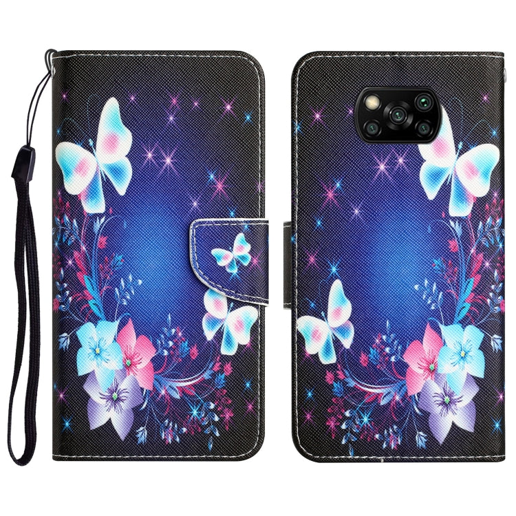 Custodia per telefono in pelle con disegno colorato, For Xiaomi Poco X3 NFC
