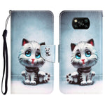 Custodia per telefono in pelle con disegno colorato, For Xiaomi Poco X3 NFC