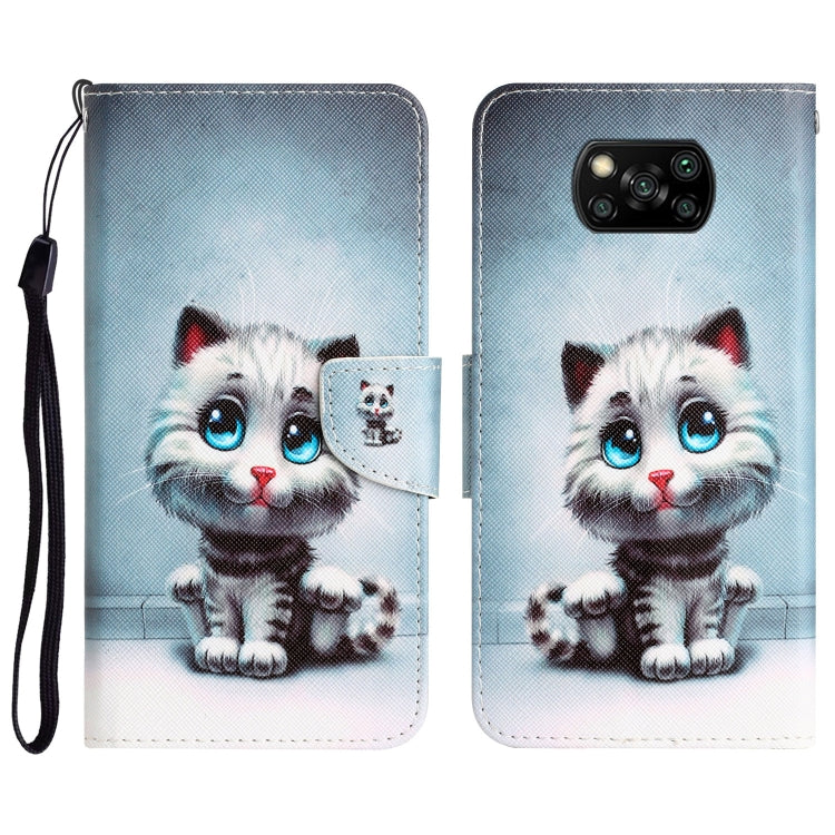 Custodia per telefono in pelle con disegno colorato, For Xiaomi Poco X3 NFC