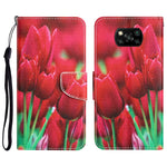 Custodia per telefono in pelle con disegno colorato, For Xiaomi Poco X3 NFC