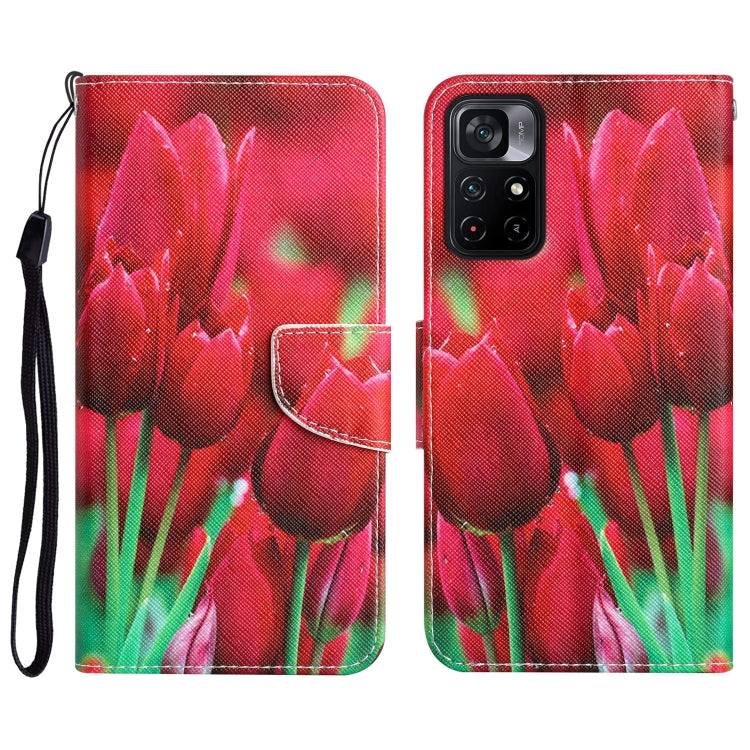 Custodia per telefono in pelle con disegno colorato, For Xiaomi Poco M4 Pro 5G