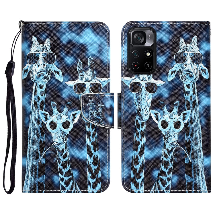 Custodia per telefono in pelle con disegno colorato, For Xiaomi Poco M4 Pro 5G