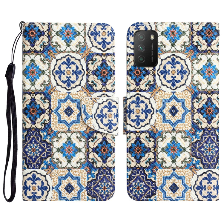 Custodia per telefono in pelle con disegno colorato, For Xiaomi Poco M3