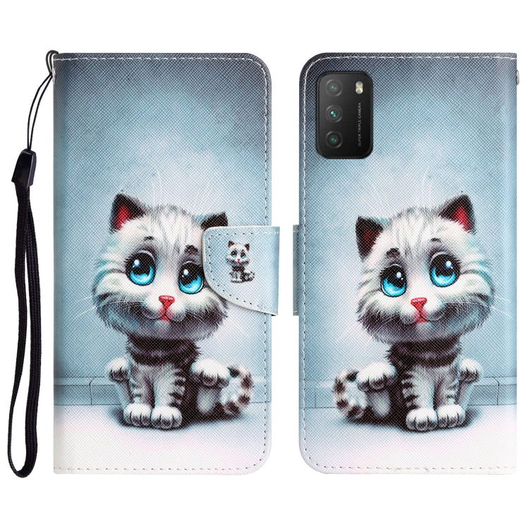 Custodia per telefono in pelle con disegno colorato, For Xiaomi Poco M3