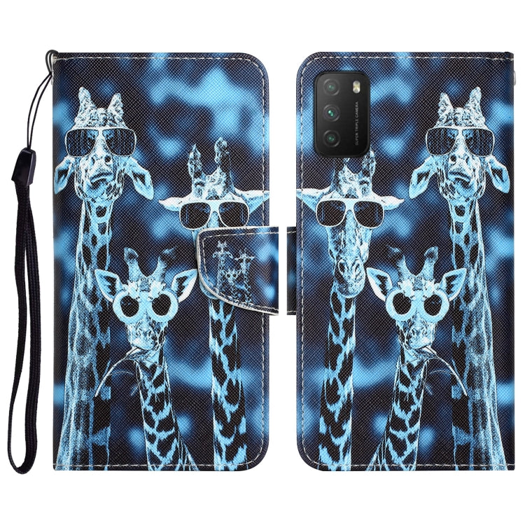 Custodia per telefono in pelle con disegno colorato, For Xiaomi Poco M3