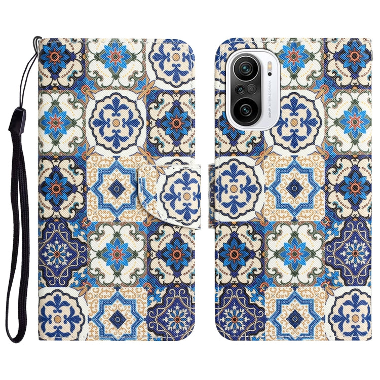 Custodia per telefono in pelle con disegno colorato, For Xiaomi Poco F3