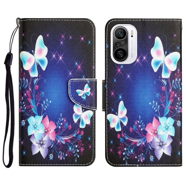Custodia per telefono in pelle con disegno colorato, For Xiaomi Poco F3