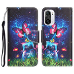 Custodia per telefono in pelle con disegno colorato, For Xiaomi Poco F3
