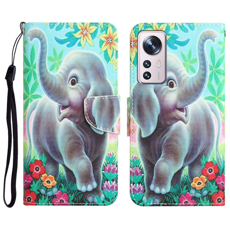 Custodia per telefono in pelle con disegno colorato, For Xiaomi 12 Lite
