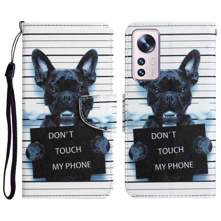 Custodia per telefono in pelle con disegno colorato, For Xiaomi 12 Lite