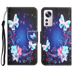 Custodia per telefono in pelle con disegno colorato, For Xiaomi 12 Lite