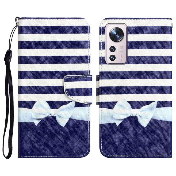 Custodia per telefono in pelle con disegno colorato, For Xiaomi 12 Lite