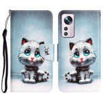Custodia per telefono in pelle con disegno colorato, For Xiaomi 12 Lite