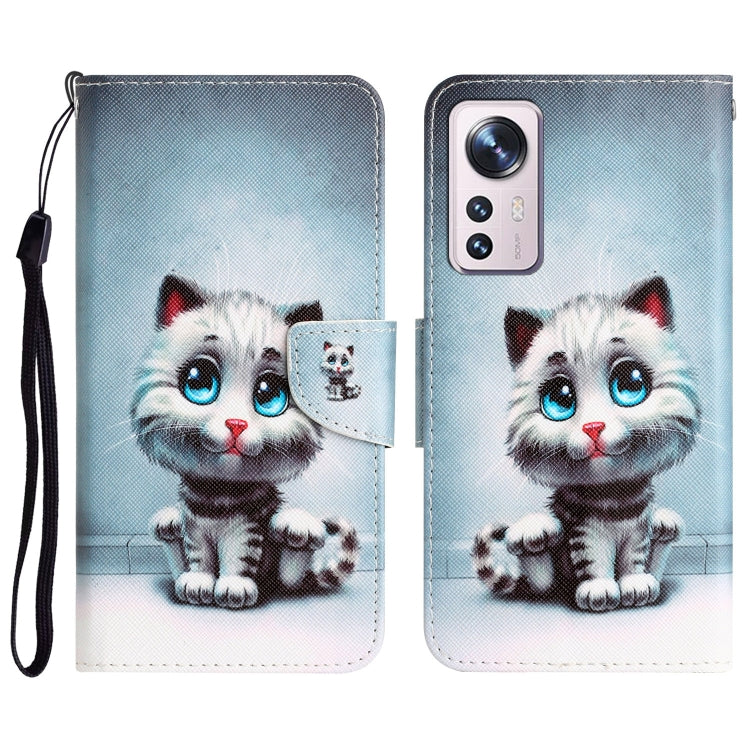 Custodia per telefono in pelle con disegno colorato, For Xiaomi 12 Lite