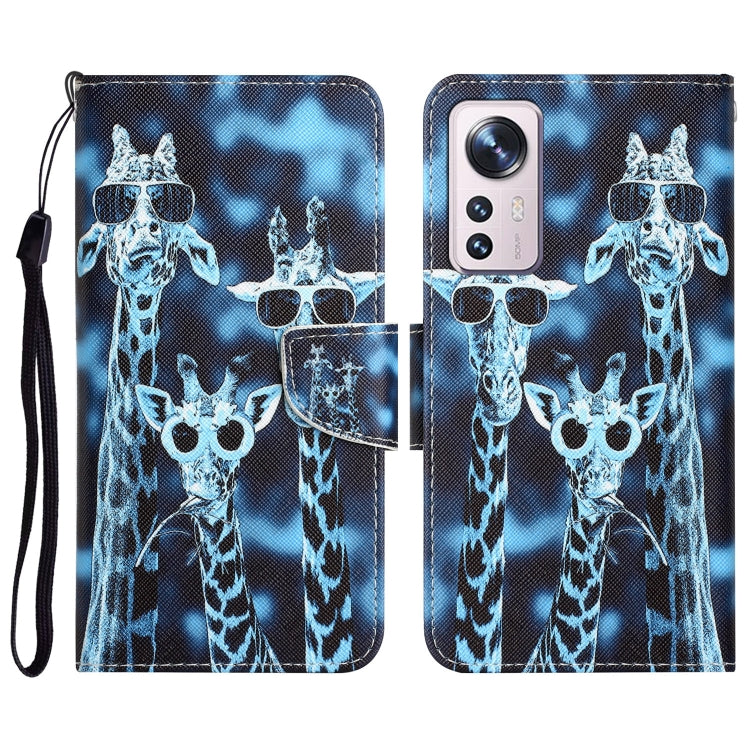 Custodia per telefono in pelle con disegno colorato, For Xiaomi 12 Lite