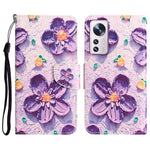 Custodia per telefono in pelle con disegno colorato, For Xiaomi 12 Lite