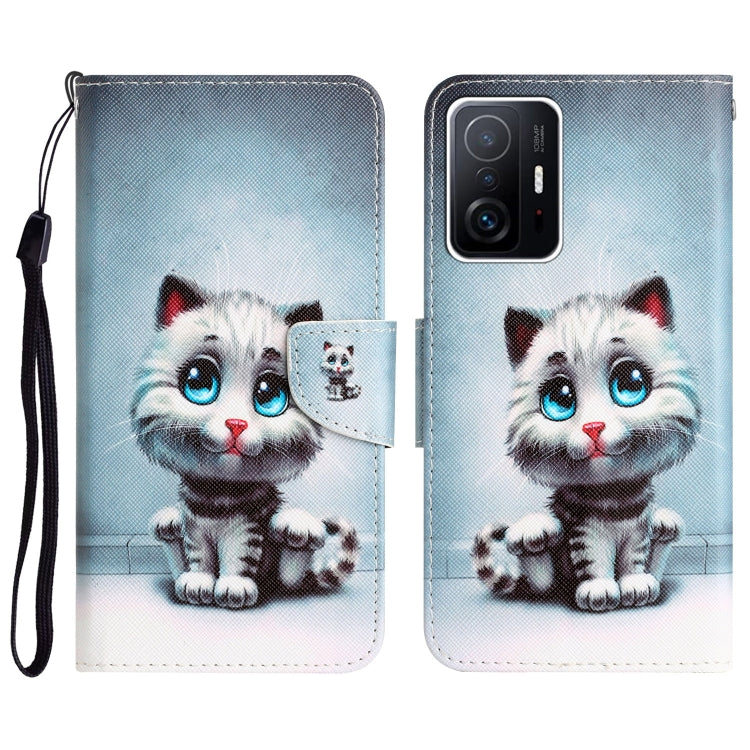 Custodia per telefono in pelle con disegno colorato, For Xiaomi 11T