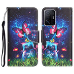 Custodia per telefono in pelle con disegno colorato, For Xiaomi 11T