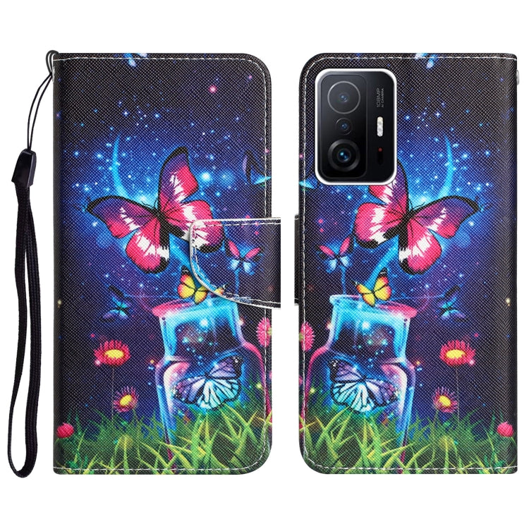 Custodia per telefono in pelle con disegno colorato, For Xiaomi 11T