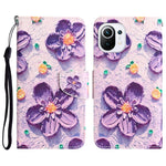 Custodia per telefono in pelle con disegno colorato, For Xiaomi Mi 11 Lite