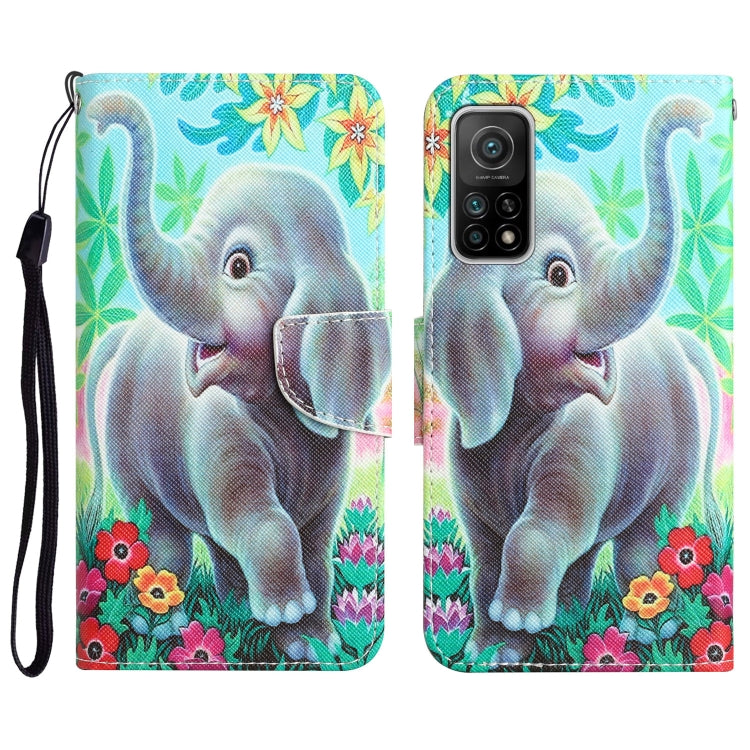 Custodia per telefono in pelle con disegno colorato, For Xiaomi Mi 10T 5G