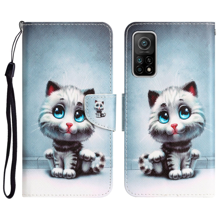 Custodia per telefono in pelle con disegno colorato, For Xiaomi Mi 10T 5G