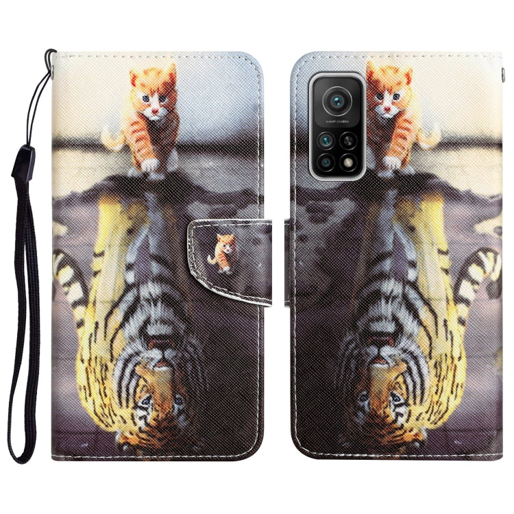 Custodia per telefono in pelle con disegno colorato, For Xiaomi Mi 10T 5G