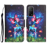 Custodia per telefono in pelle con disegno colorato, For Xiaomi Mi 10T 5G