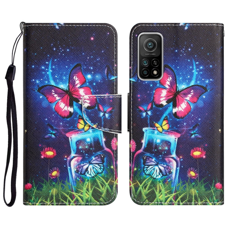 Custodia per telefono in pelle con disegno colorato, For Xiaomi Mi 10T 5G